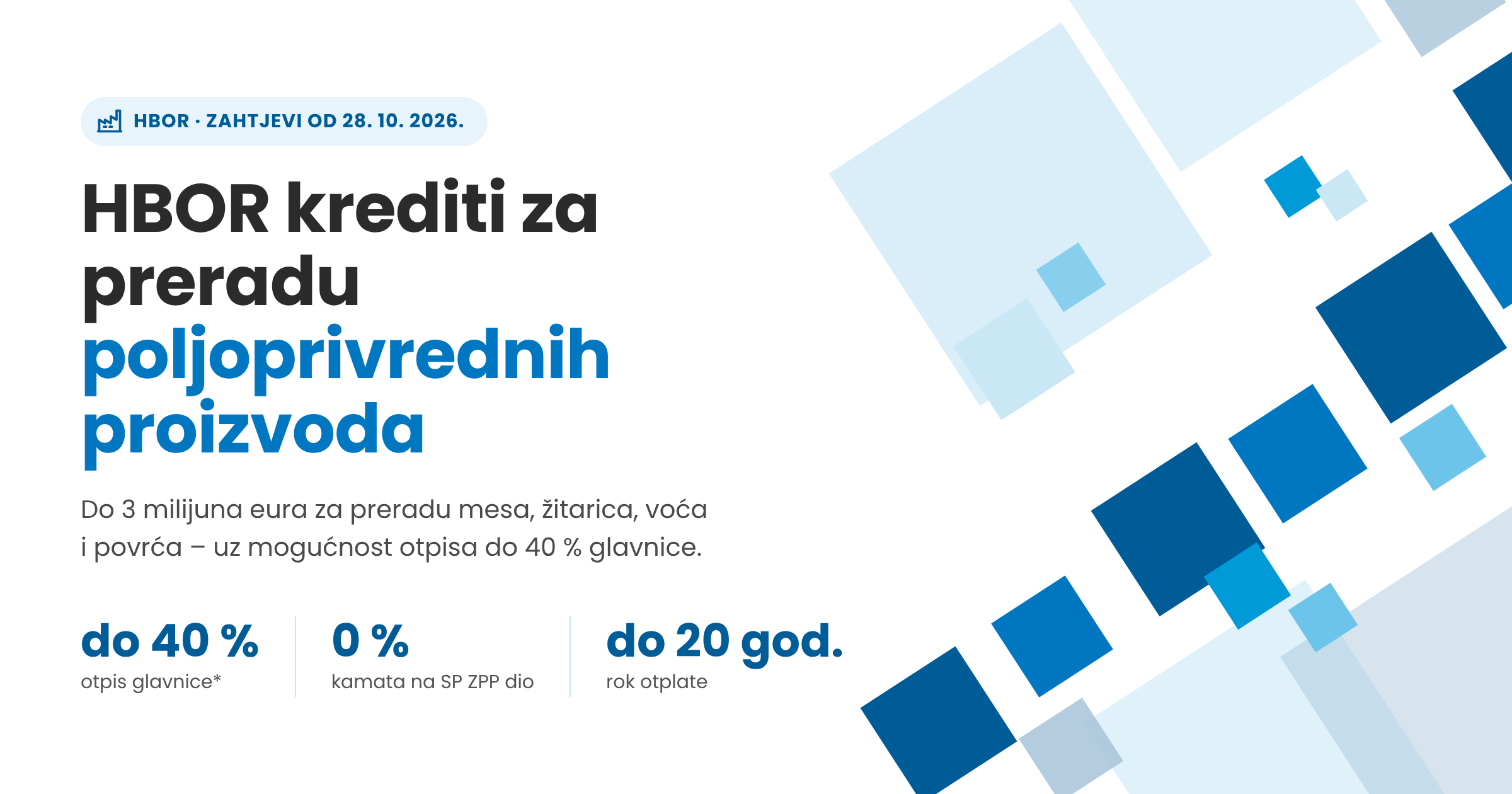 HBOR krediti za preradu poljoprivrednih proizvoda!